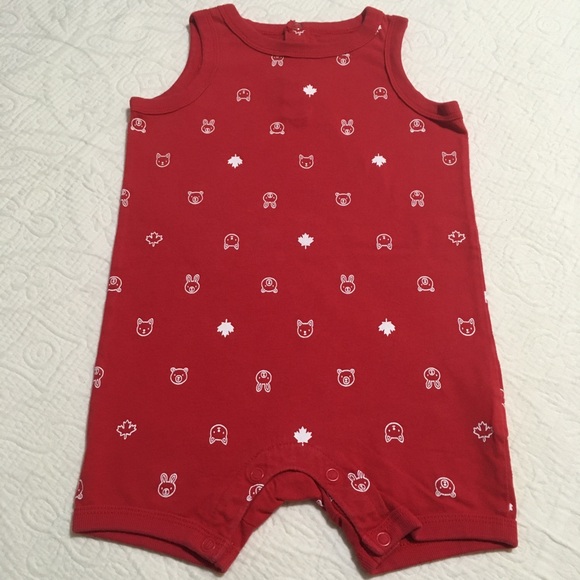 18-24m (6/$20) Tank-Style Canada Romper - Picture 1 of 6
